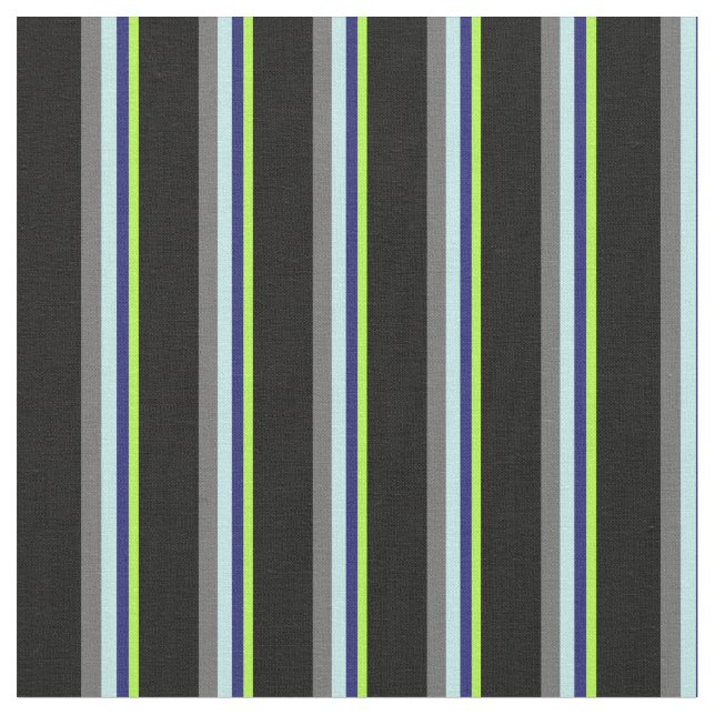 Tissu Vert, Bleu de minuit, Turquoise, Gris et Noir (Fermer)