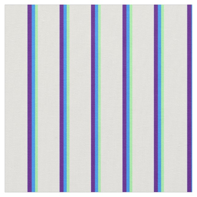 Tissu Vert, Bleu, Indigo & Motif Cyan clair (Fermer)