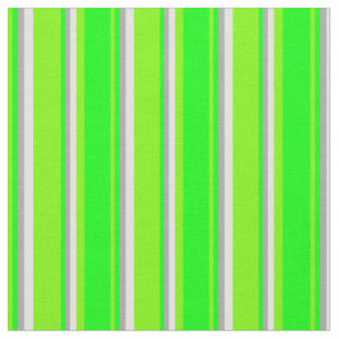 Tissu Vert, citron vert, gris foncé et jaune clair Motif