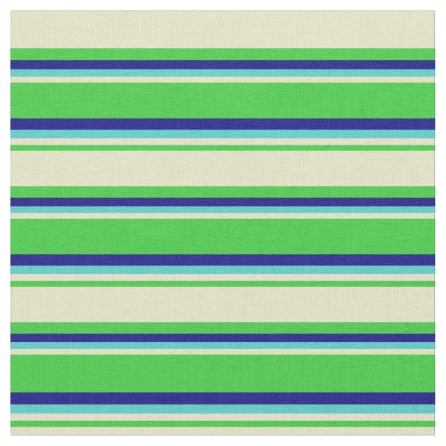 Tissu Vert citron vert, Paruline d'or pâle, Turquoise et (Fermer)