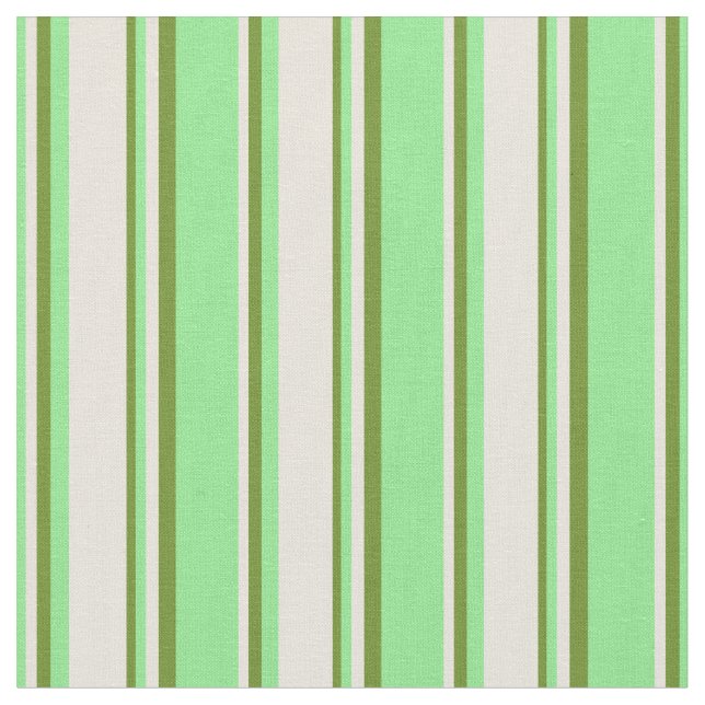 Tissu Vert clair, beige et vert Motif (Fermer)