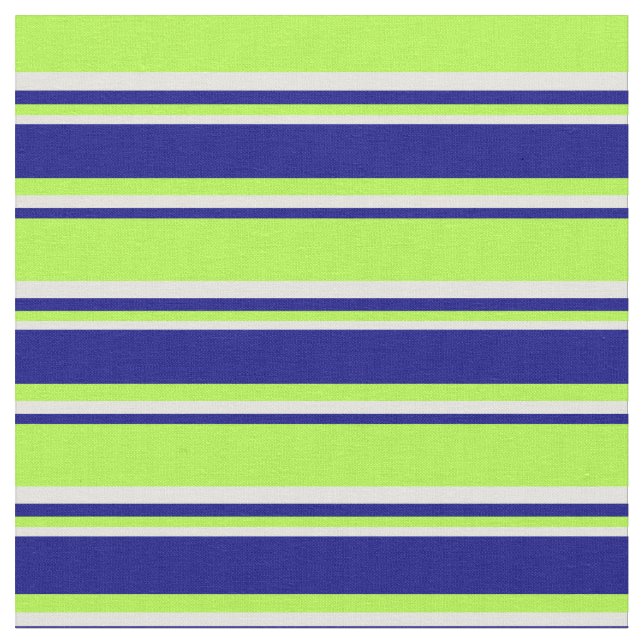 Tissu Vert clair, bleu et jaune clair rayures (Fermer)