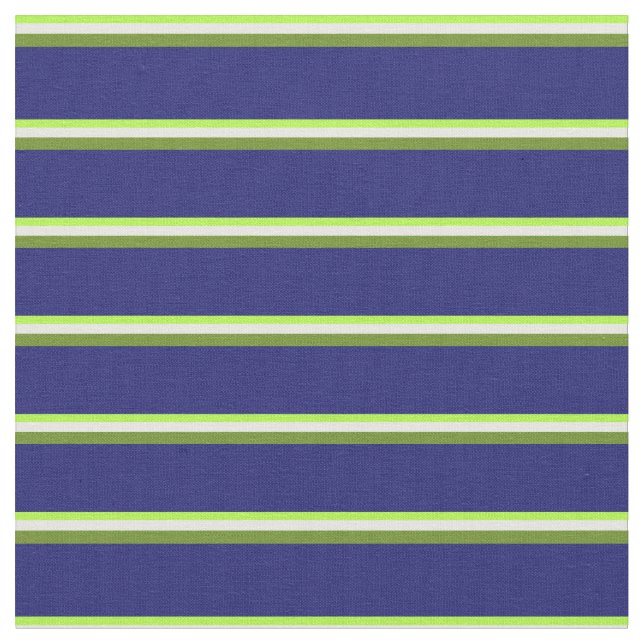 Tissu Vert clair, crème à la menthe, vert et bleu nuit (Fermer)