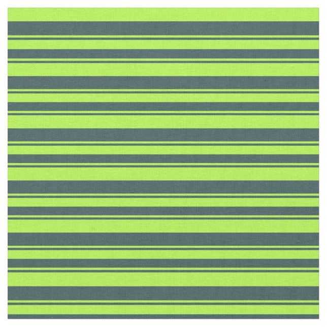 Tissu Vert clair et gris ardoise foncé Lignes Motif (Fermer)