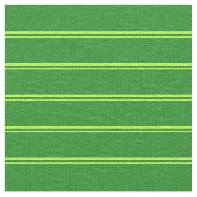 Tissu Vert clair et vert forêt Motif à rayures (Fermer)