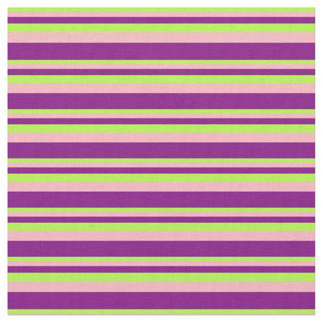 Tissu Vert clair, rose clair et rayures violettes (Fermer)