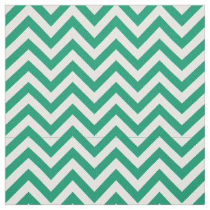 Tissu Vert de jade, motif de zigzag blanc d'atterrisseur