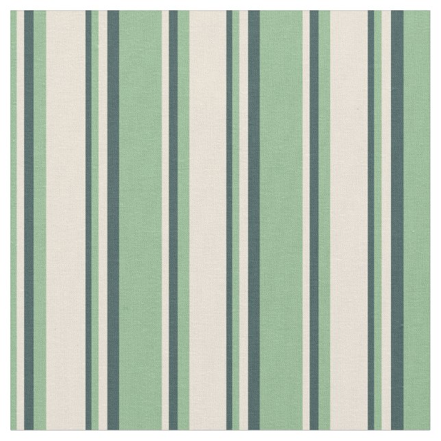 Tissu Vert de la mer foncée, bisque et gris ardoise fonc (Fermer)