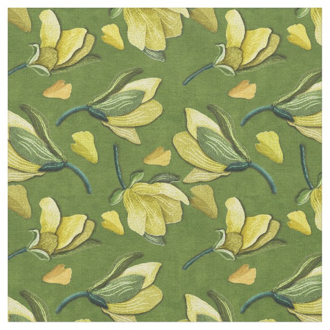 Tissu Vert de Magnolia (Fermer)