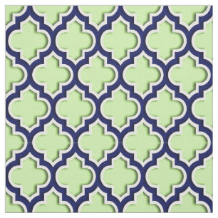 Tissu Vert de pistache, Marocain Quatrefoil #5DS de