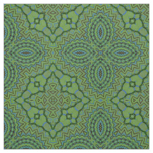 Tissu Vert élégant Motif décoratif géométrique