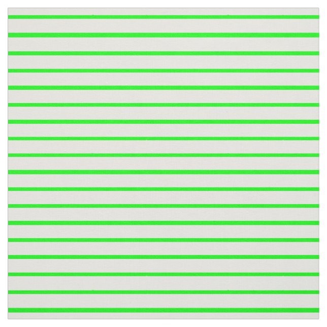 Tissu vert et blanc au néon de rayure (Échantillon)