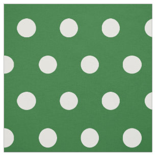Tissu vert et blanc de passe-temps du motif