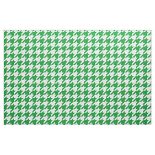 Tissu vert et blanc de pied-de-poule