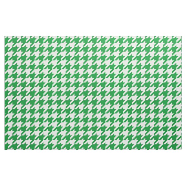 Tissu vert et blanc de pied-de-poule (Yard)