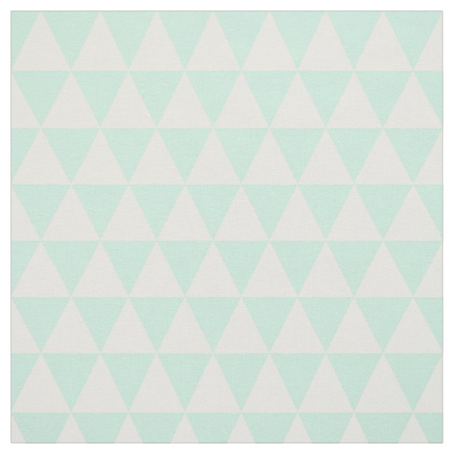 tissu vert et blanc en bon état de triangles (Échantillon)