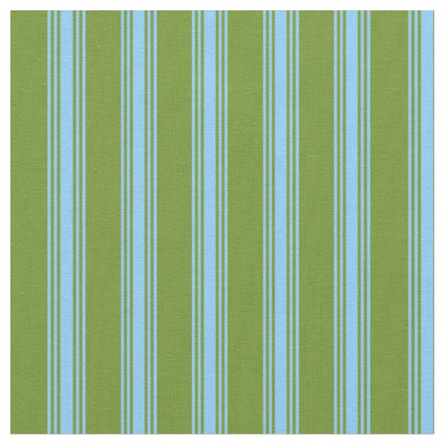 Tissu Vert et bleu ciel bleu couleur Motif (Fermer)