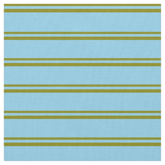 Tissu Vert et bleu ciel Motif de rayures (Fermer)