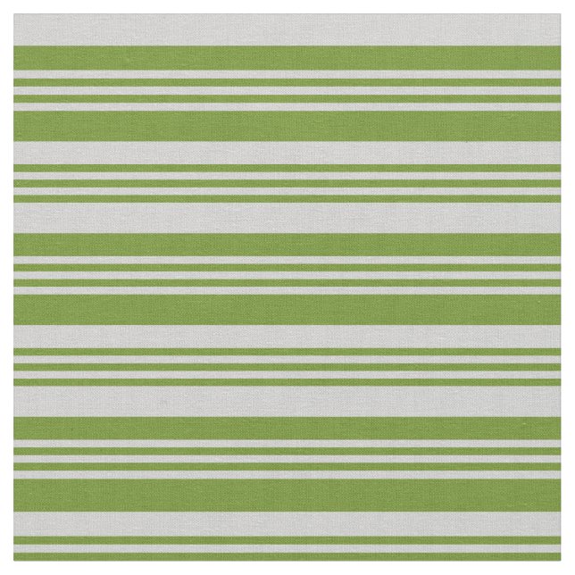Tissu Vert et gris clair Motif de rayures (Fermer)