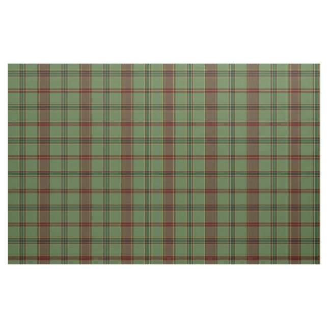 Tissu Vert et rouge bouché avec des touches blanches et  (Fat Quarter)