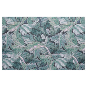 Tissu Vert et Turquoise Feuilles Morris
