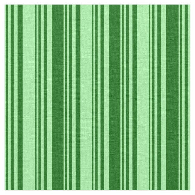 Tissu Vert et vert foncé Lignes/Motif de bandes (Fermer)