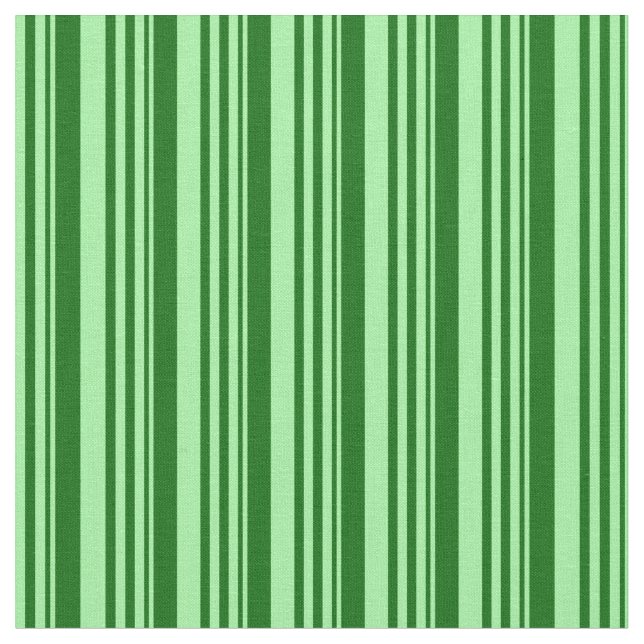 Tissu Vert et vert foncé Motif de rayures (Fermer)