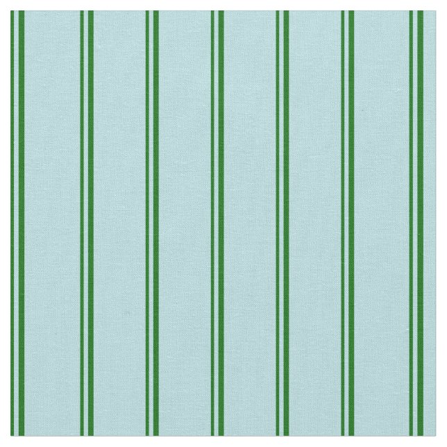 Tissu Vert foncé et poudre Bleu rayures de couleur (Fermer)