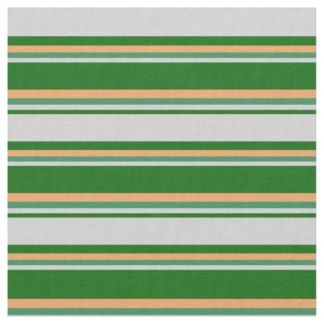 Tissu Vert foncé, gris clair, vert mer et Motif Brown (Fermer)