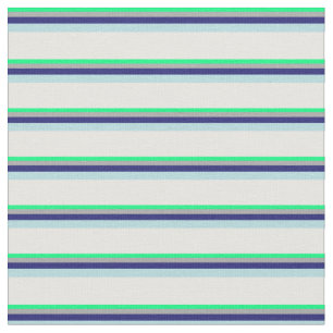 Tissu Vert, Gris, Bleu de minuit, Bleu Poudre et Blanc