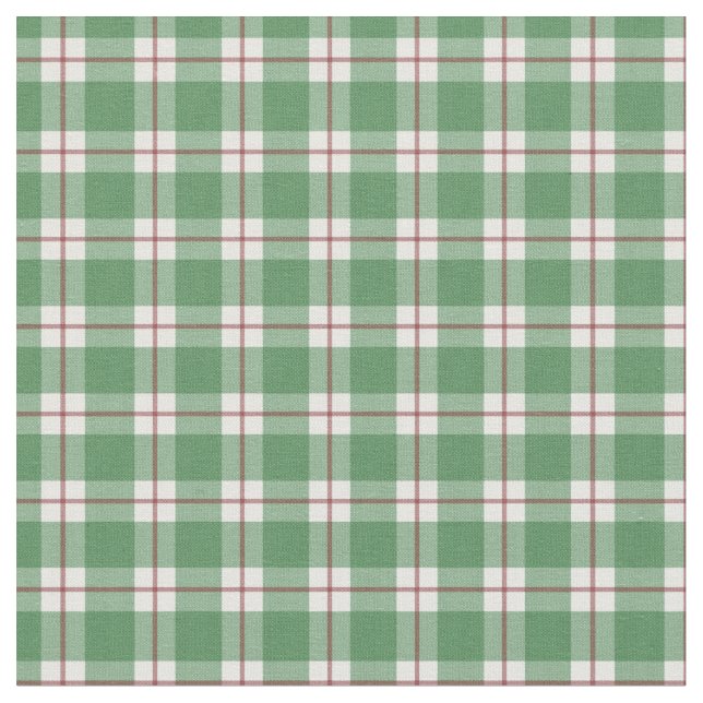 Tissu Vert / Gris foncé-Rouge / Blanc à carreaux (Fermer)