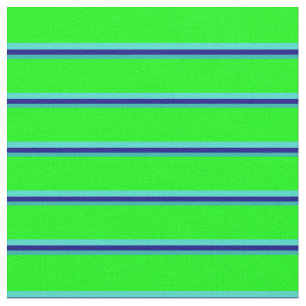 Tissu Vert mer clair, bleu, turquoise et citron vert