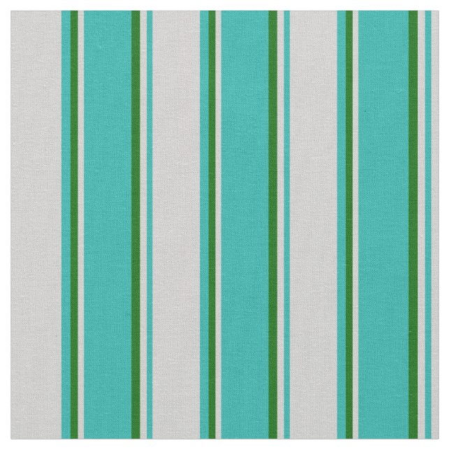 Tissu Vert mer clair, gris clair et vert foncé lignes (Fermer)