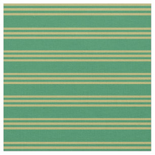 Tissu Vert mer et kaki foncé Motif rayé/à lisses