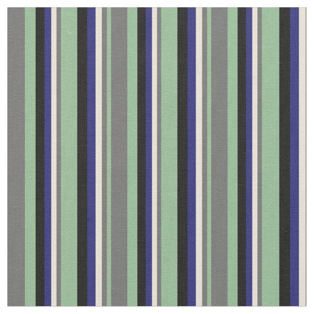 Tissu Vert mer foncée, Gris, Bisque, Bleu de minuit, Noi (Fermer)