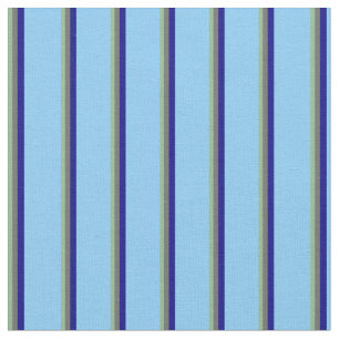Tissu Vert mer foncée, gris foncé, bleu et bleu ciel cla