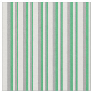 Tissu Vert mer, gris foncé et jaune clair