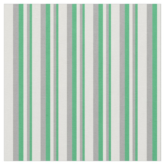 Tissu Vert mer, gris foncé et jaune clair (Fermer)