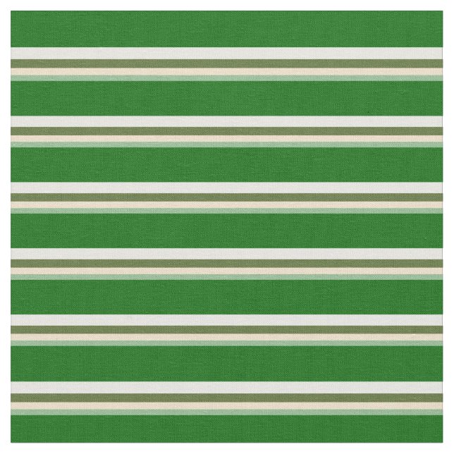 Tissu Vert mer, Tan, Vert olive, Blanc & Vert foncé (Fermer)