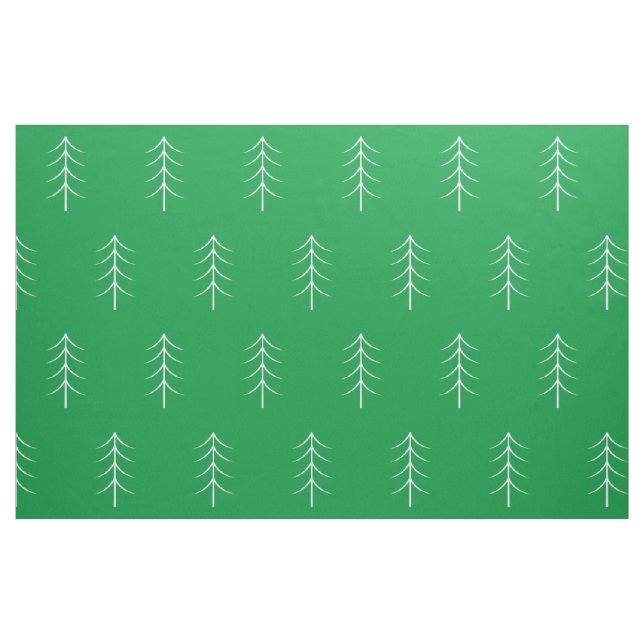 Tissu vert minimaliste Pine Tree (Fat Quarter)
