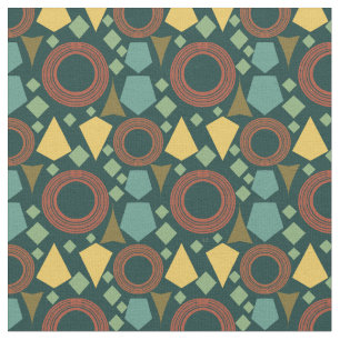 Tissu Vert moderne du milieu du siècle 
