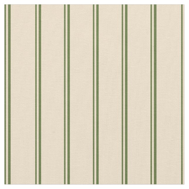 Tissu Vert olive foncé et tans (Fermer)