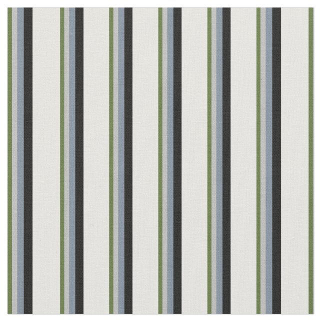 Tissu Vert olive, Gris, Gris Ardoise, Crème Noir & Menth (Fermer)