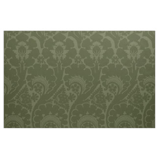 Tissu Vert olive Renaissance Floral