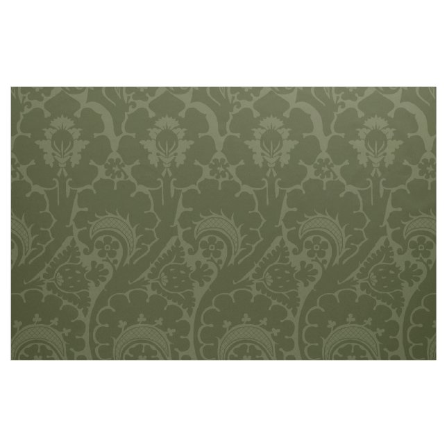 Tissu Vert olive Renaissance Floral (Fat Quarter)
