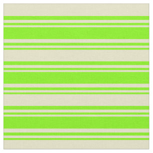 Tissu Vert & Pale Goldenrod Motif couleur des bandes