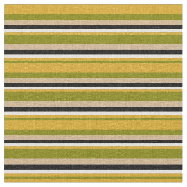 Tissu Vert, Parure d'or, Jaune clair, Noir et Tan (Fermer)