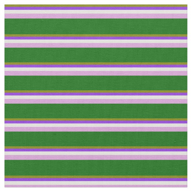 Tissu Vert, pourpre, cyan clair, prune et vert foncé (Fermer)