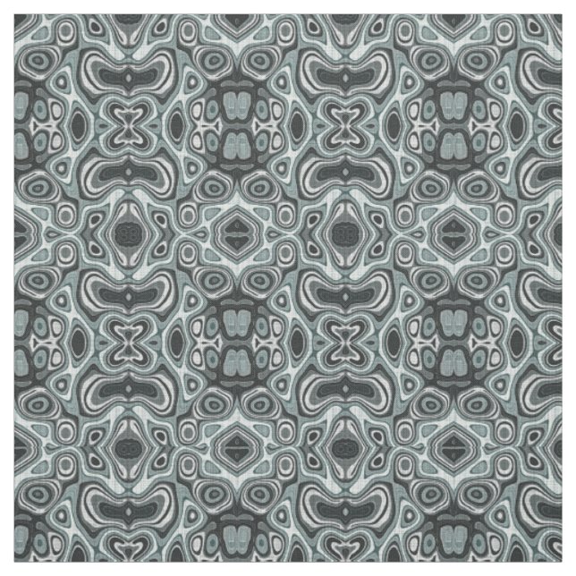 Tissu Vert sauge gris de Bali style batik (Échantillon)