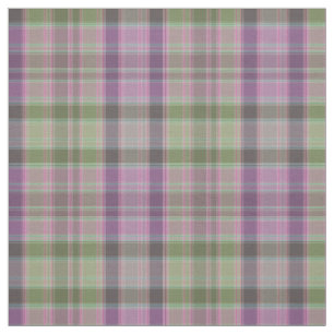 Tissu Vert, tartan classique lilas.